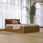 Massivholzbett Sumatra mit Bettkasten | Kiefer massiv | Polnische Manufaktur
