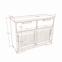 Massivholzkommode Malang III 005