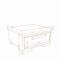 Massivholznachttisch Malang 005