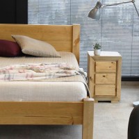Massivholzbett Lombok mit Matratze 003