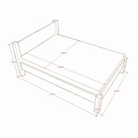 Massivholzbett Lombok mit Matratze 008
