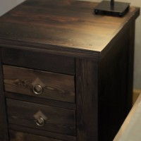 Massivholzbett Madura mit Matratze 005