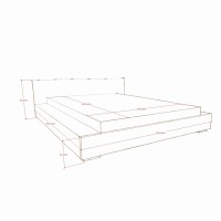 Massivholzbett Malang mit Matratze 006