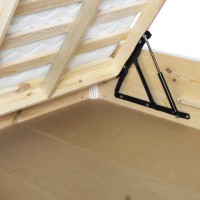 Massivholzbett Keraton mit Bettkasten mit Matratze 008