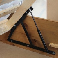 Massivholzbett Lombok mit Baldachin und Bettkasten mit Matratze 005