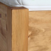 Massivholzbett Lombok mit Bettkasten mit Matratze 003