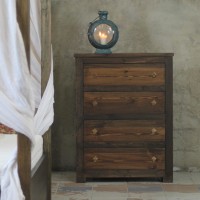 Massivholzbett Lovina mit Baldachin & Bettkasten mit Matratze  005