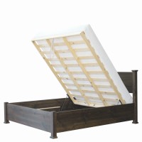 Massivholzbett Madura mit Bettkasten mit Matratze 008