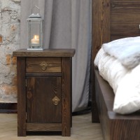 Massivholzbett Masamba mit Matratze 005