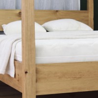 Massivholzbett Nirvana mit Baldachin und Matratze 002