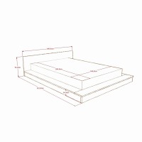Massivholzbett Palau mit Matratze 005