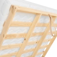 Massivholzbett Tabana mit Bettkasten und Matratze 007