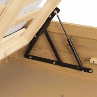 Massivholzbett Tabana mit Bettkasten und Matratze 008