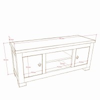 Massivholz-TV-Schrank Lampung 005